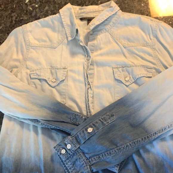 Victoria’s Secret Ombré Denim Button Down Shirt - 2 - Picture 2 of 7